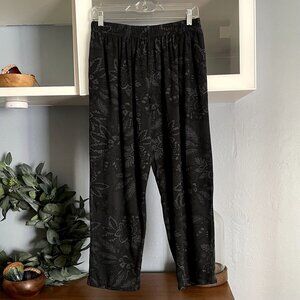 Bryn Walker French Terry Print Pants Dark Grey/Blue